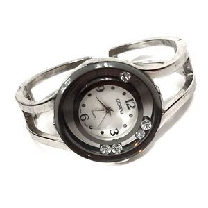 Geneva Metal Band Women's Bangle Cuff Watch